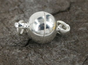 Magnetlås, blank  8 mm